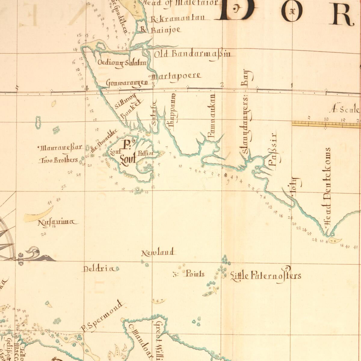 This old map of 86) Borneo, Celebes from Buccaneer Atlas from 1690 was created by William Hacke in 1690
