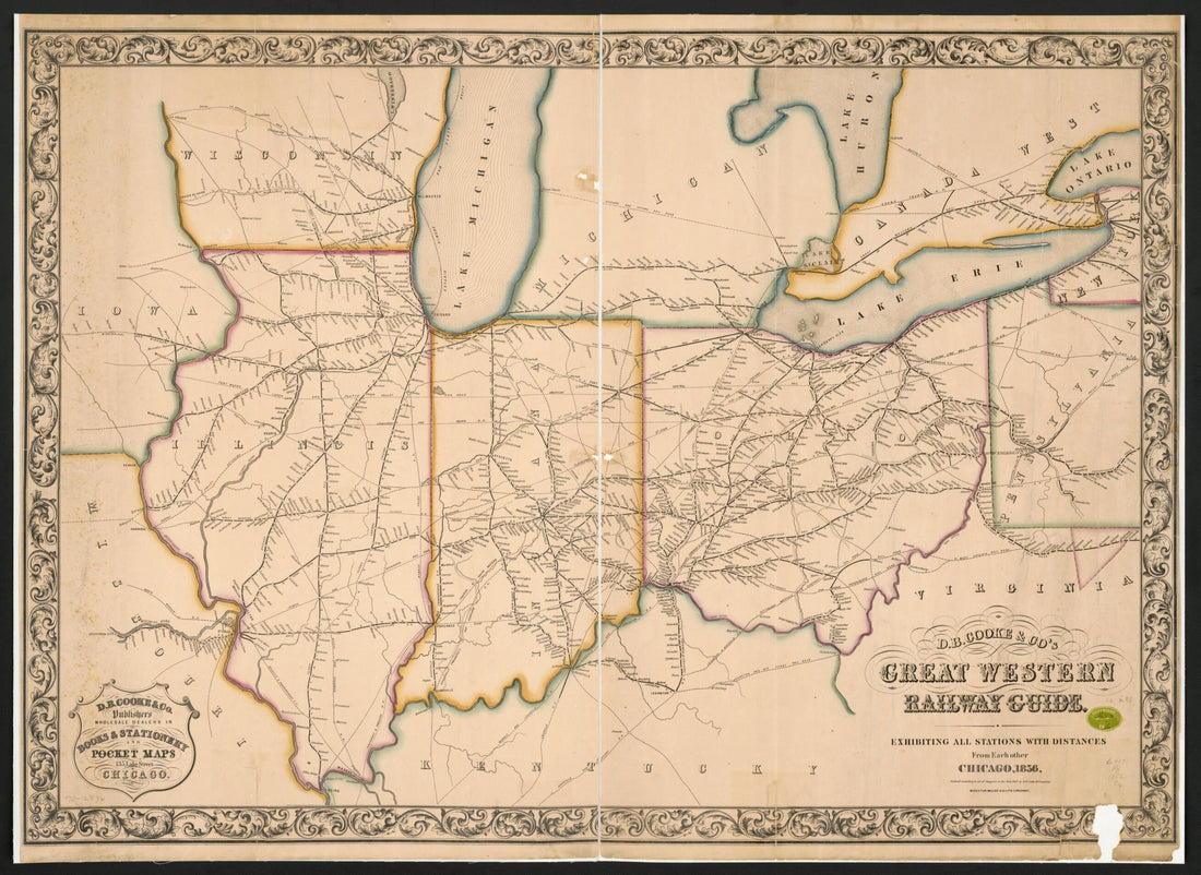 This old map of D.B. Cooke & Co&