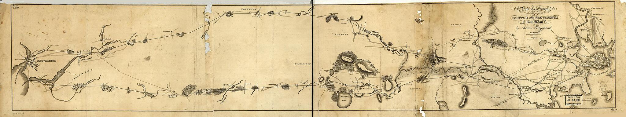 This old map of Way from 1828 was created by Annin & Smith, James Hayward in 1828