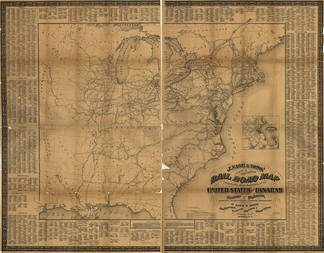 This old map of J. Sage & Son&