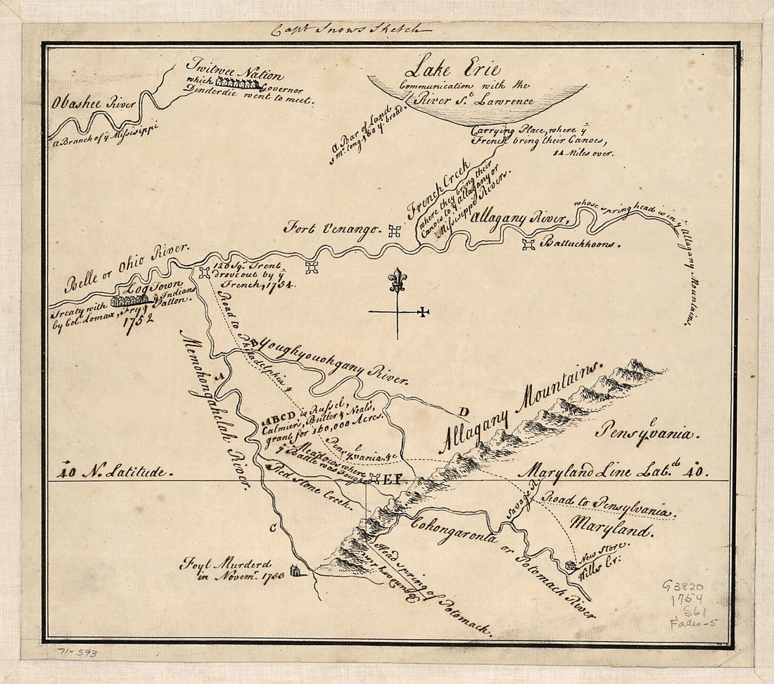 This old map of Captain Snow&