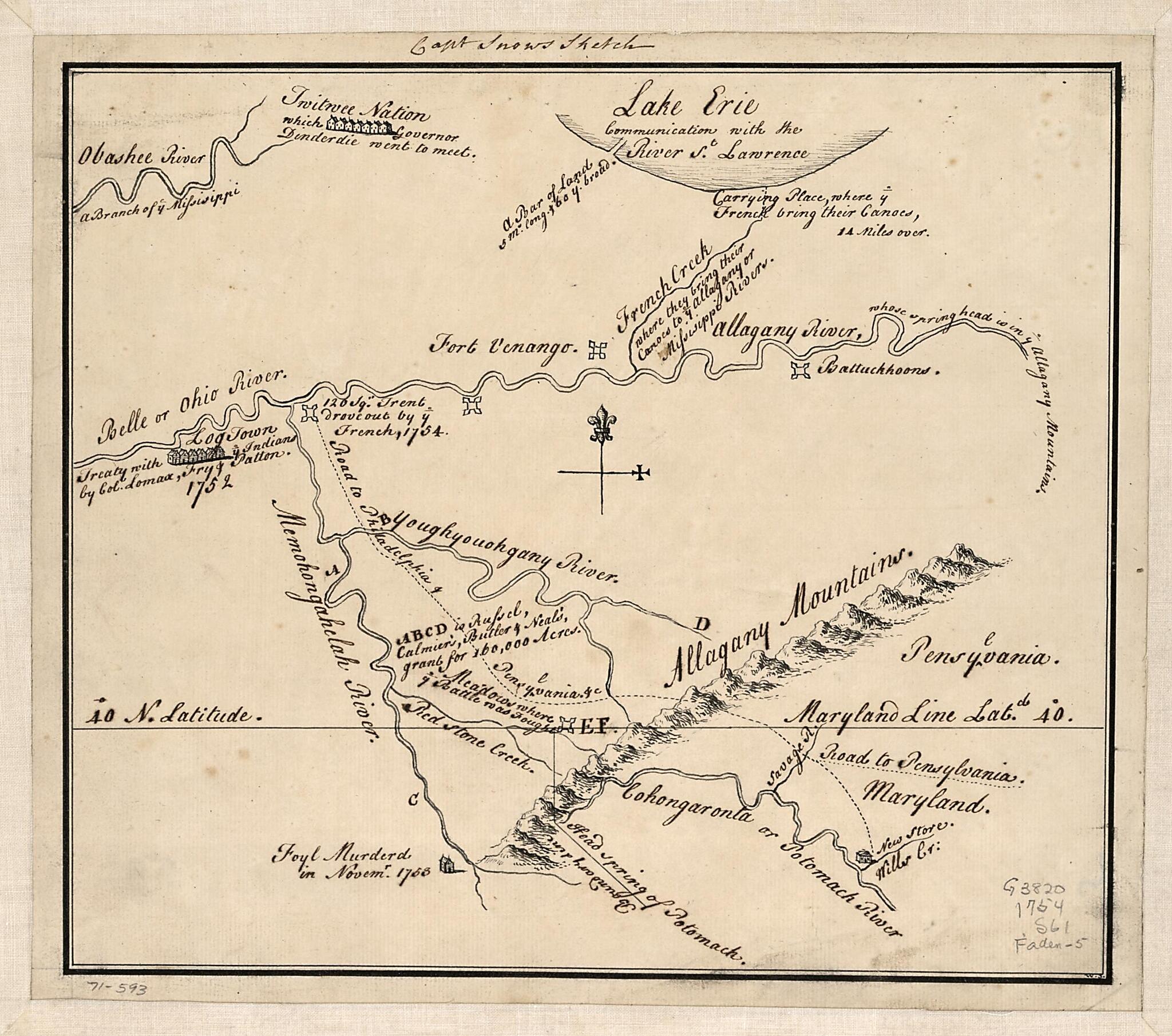 This old map of Captain Snow&