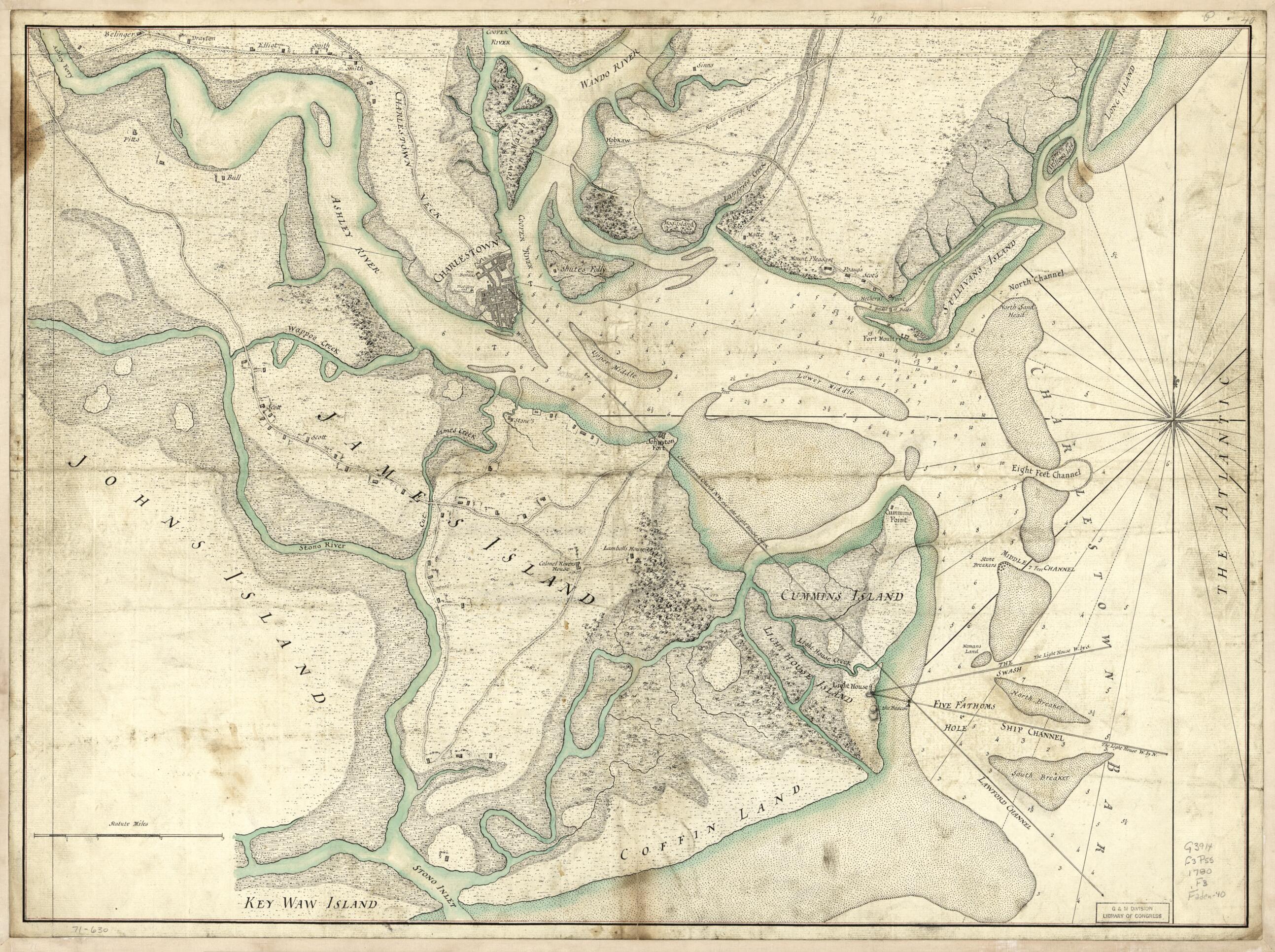 This old map of Marks &c. from the Surveys Made In the Colony from 1780 was created by William Faden in 1780