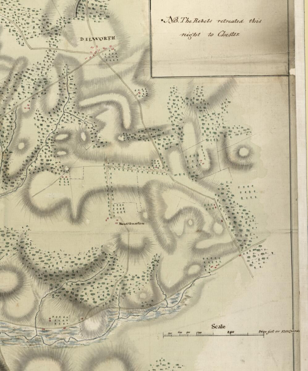 This old map of Battle of Brandywine, 11th Septr. from 1777, In Which the Rebels Were Defeated by the Army Under the Command of General Sir William Howe was created by  in 1777