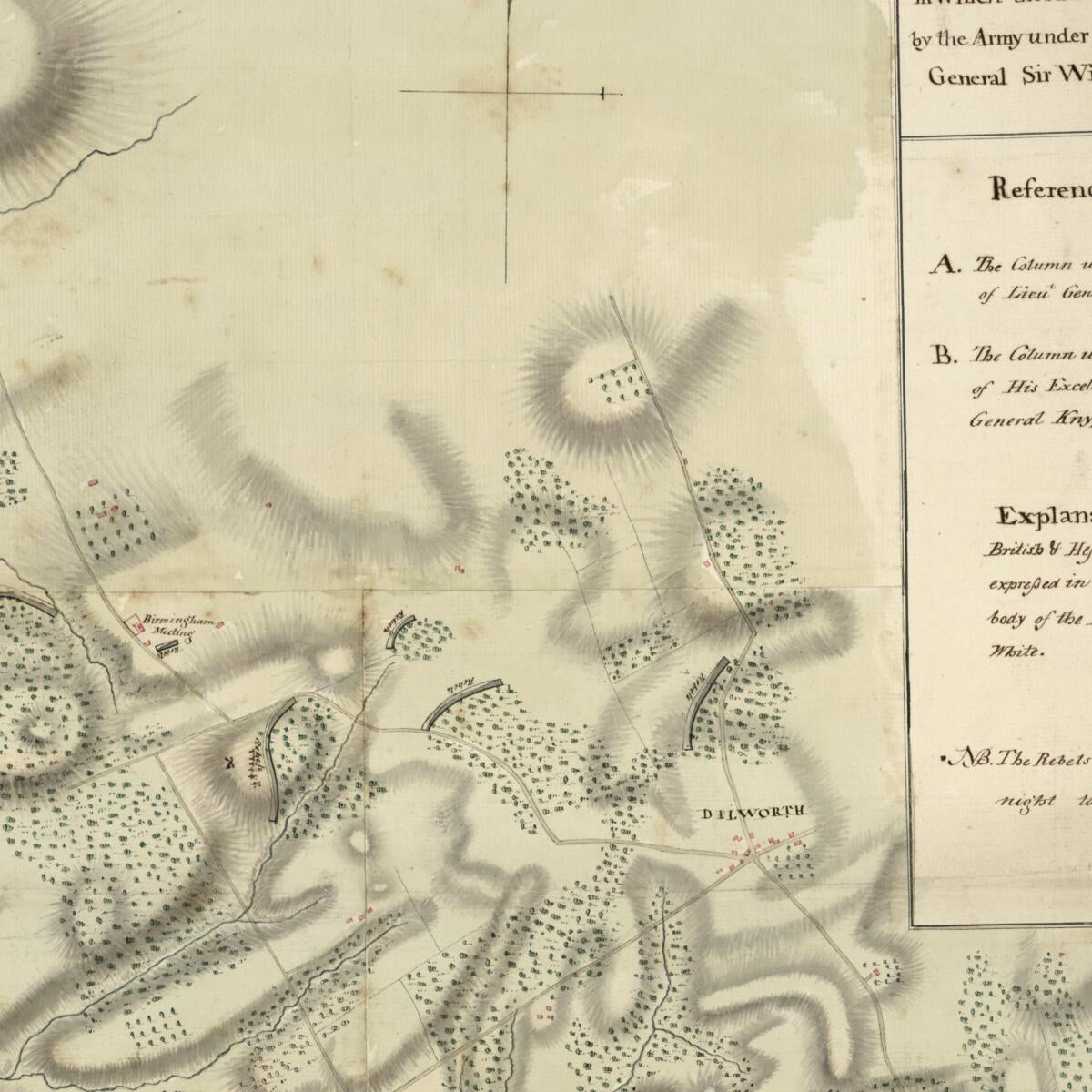 This old map of Battle of Brandywine, 11th Septr. from 1777, In Which the Rebels Were Defeated by the Army Under the Command of General Sir William Howe was created by  in 1777