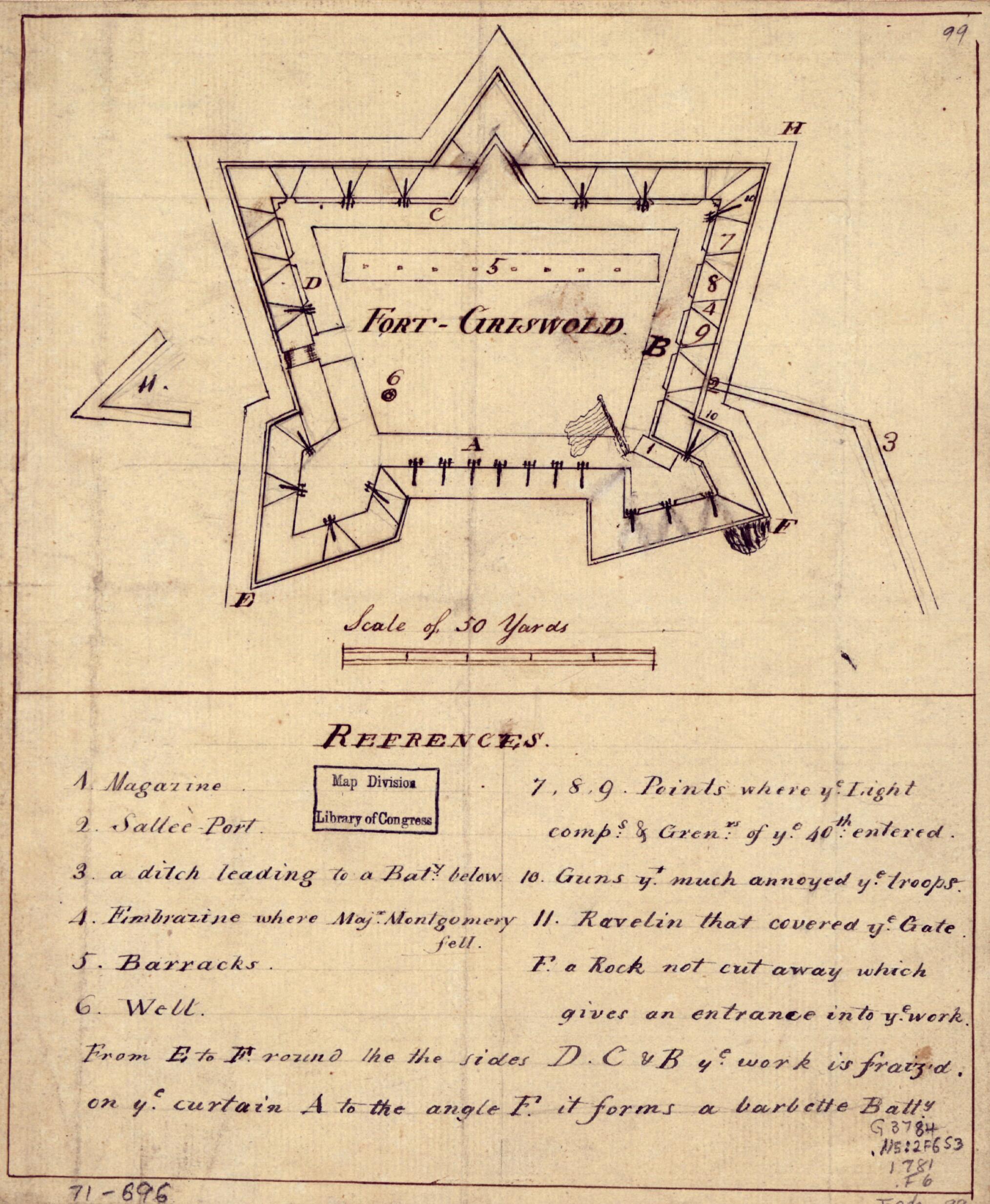 This old map of Griswold from 1781 was created by in 1781