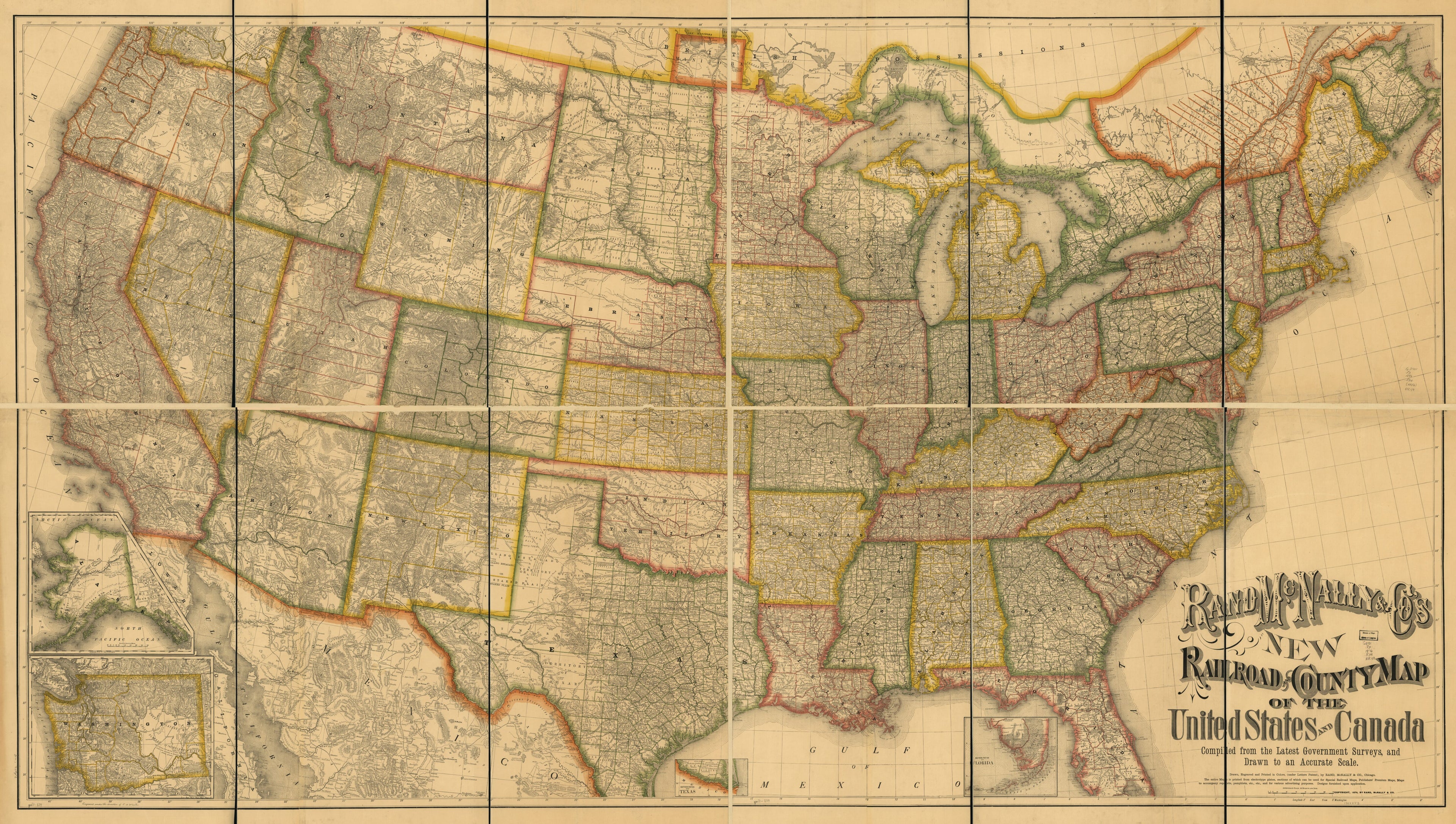 This old map of Rand McNally & Co&