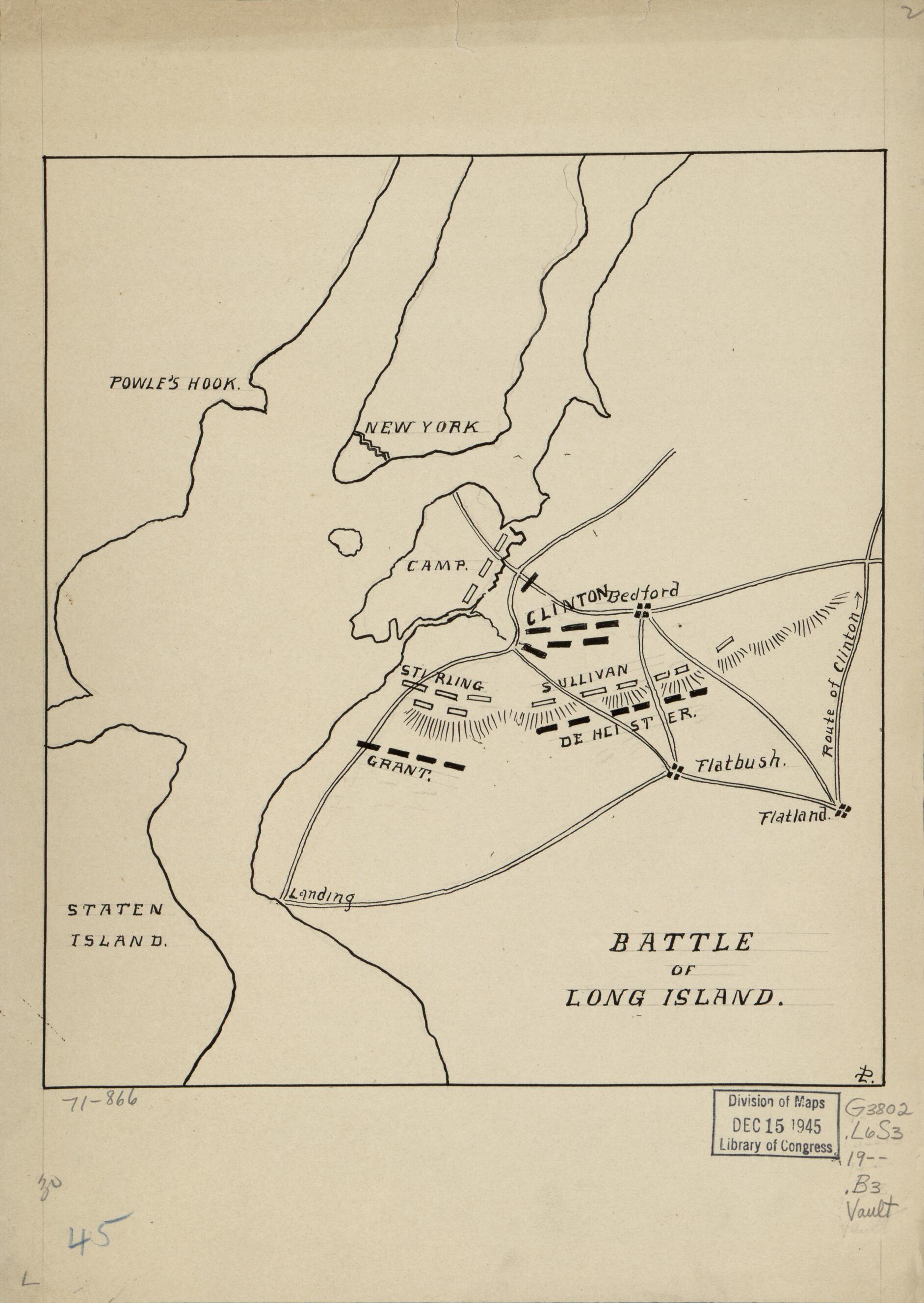 This old map of Battle of Long Island from 1900 was created by in 1900