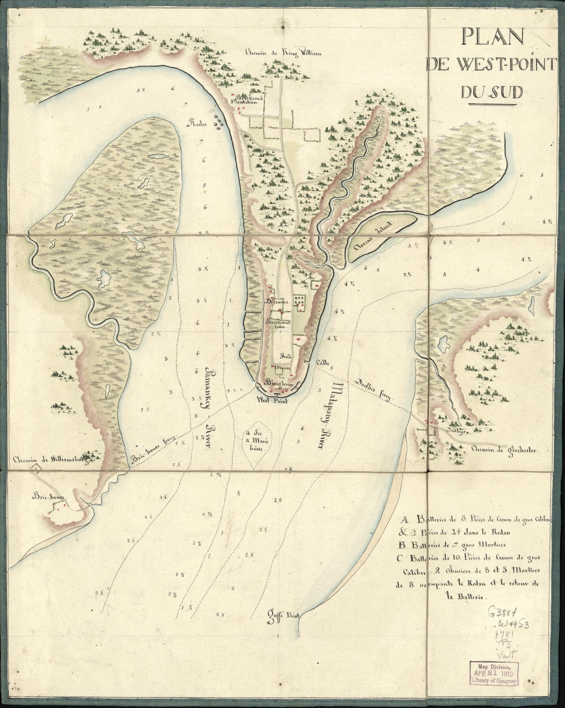 This old map of Point Du Sud from 1781 was created by in 1781