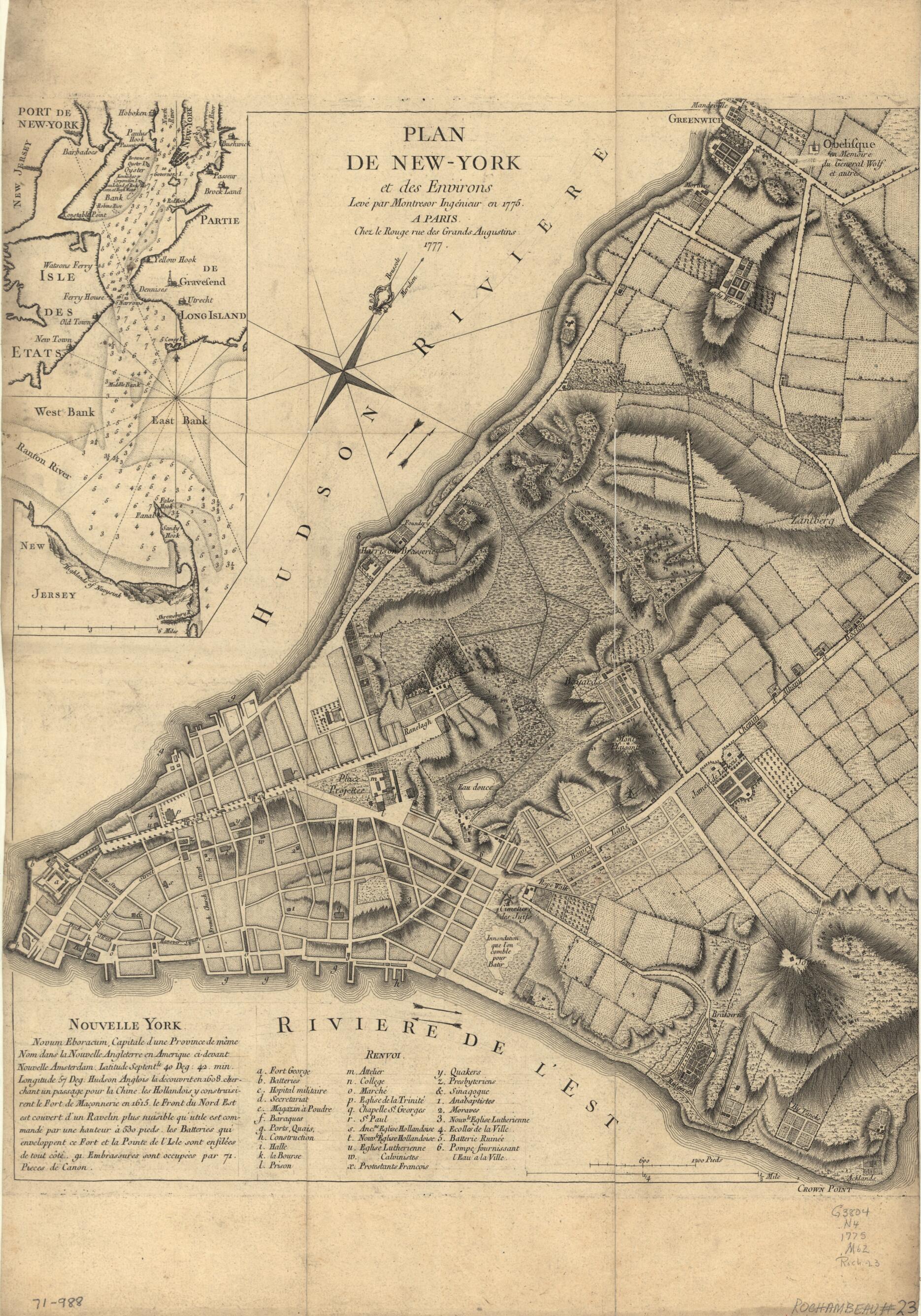 This old map of York Et Des Environs from 1775 was created by Louis, John Montrésor in 1775