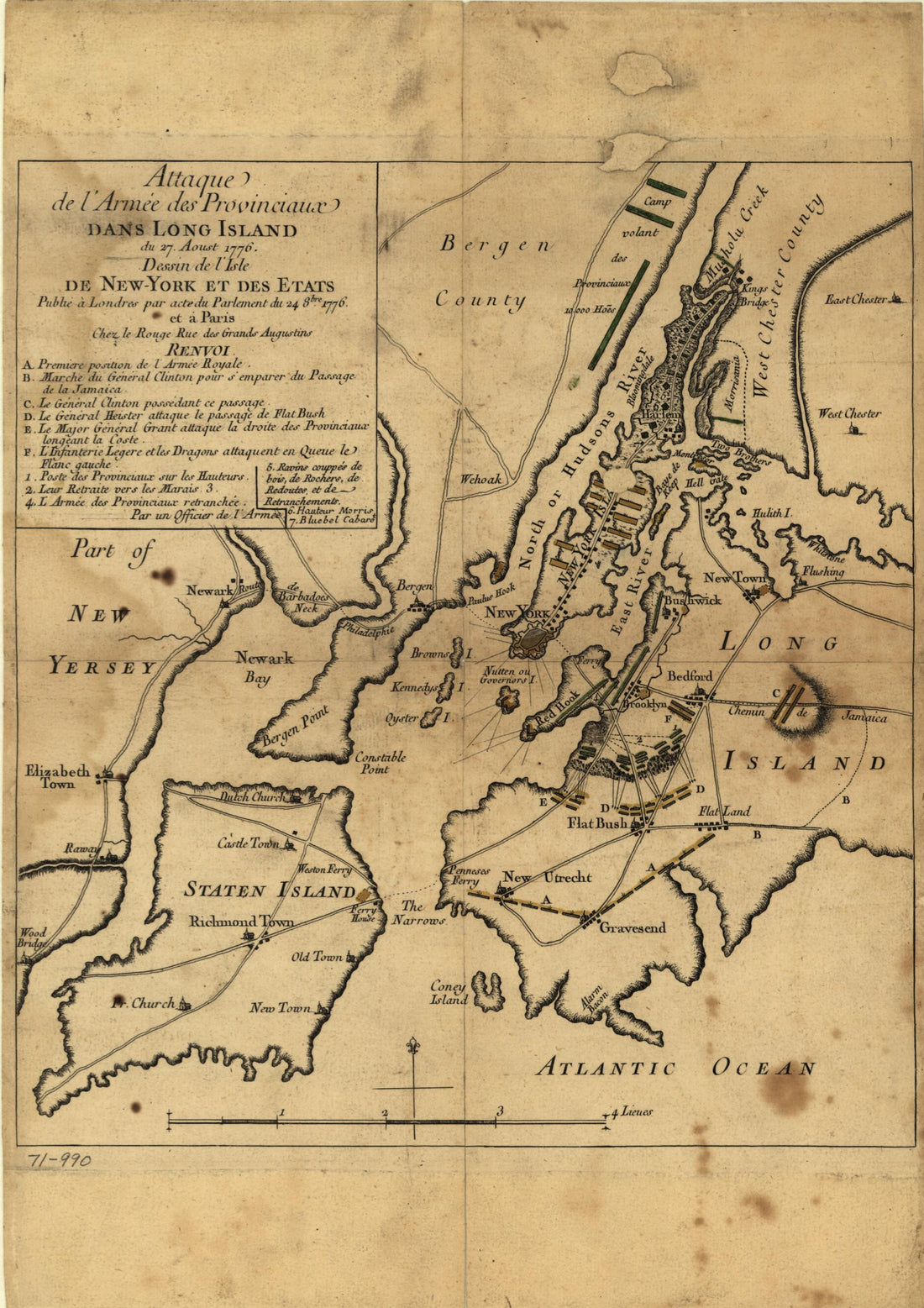 This old map of York Et Des Etats from 1776 was created by Louis in 1776