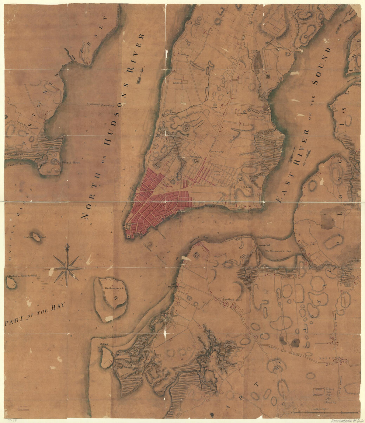 York Et Des îles Environnantes 1781 by Relic Map Company