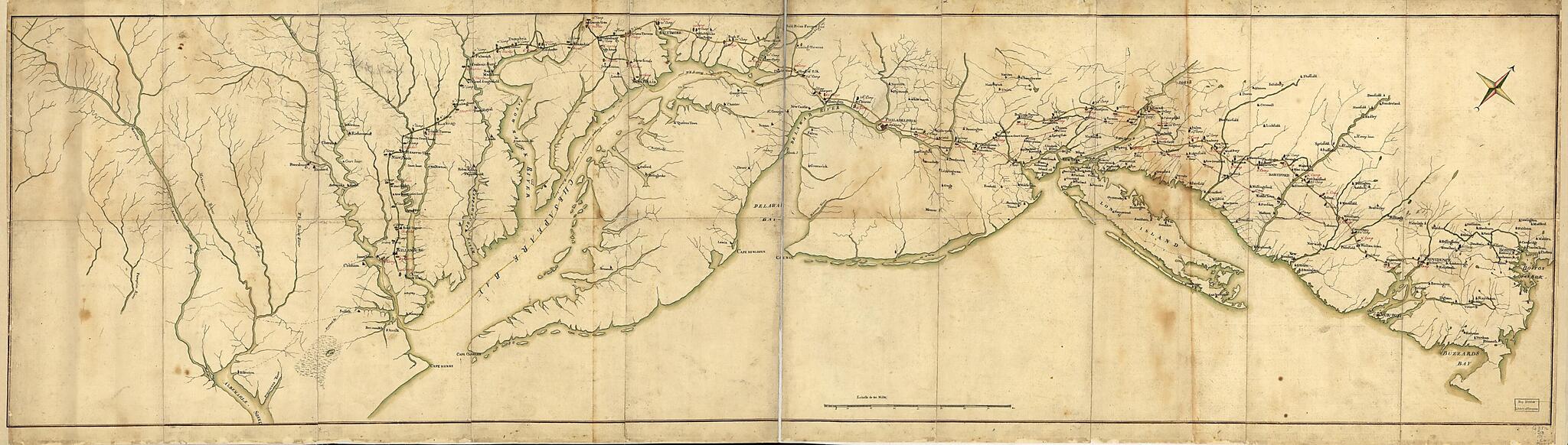 This old map of Town à Boston: Marches De L&