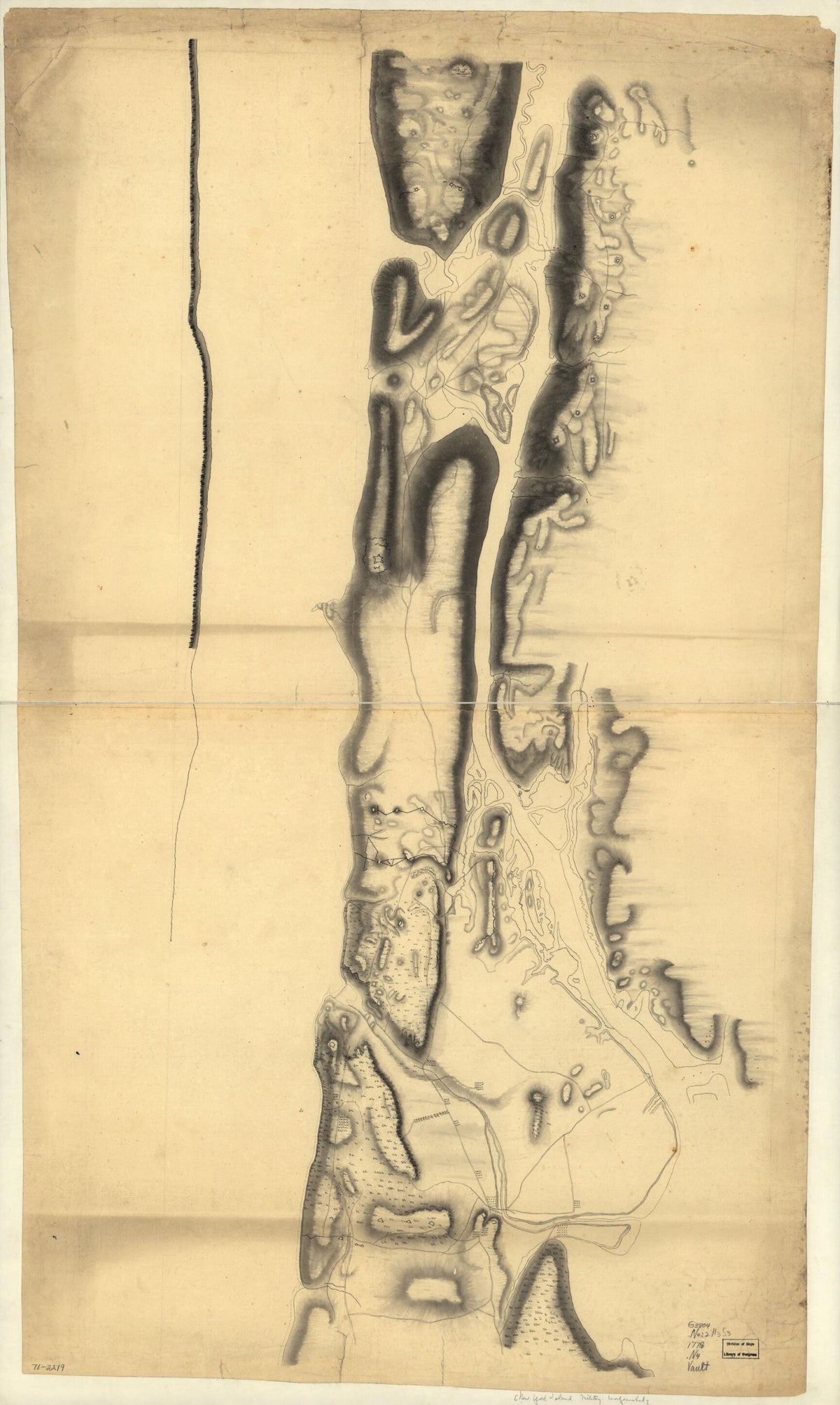 New York Island. Military. Unfinished 1778 by Relic Map Company