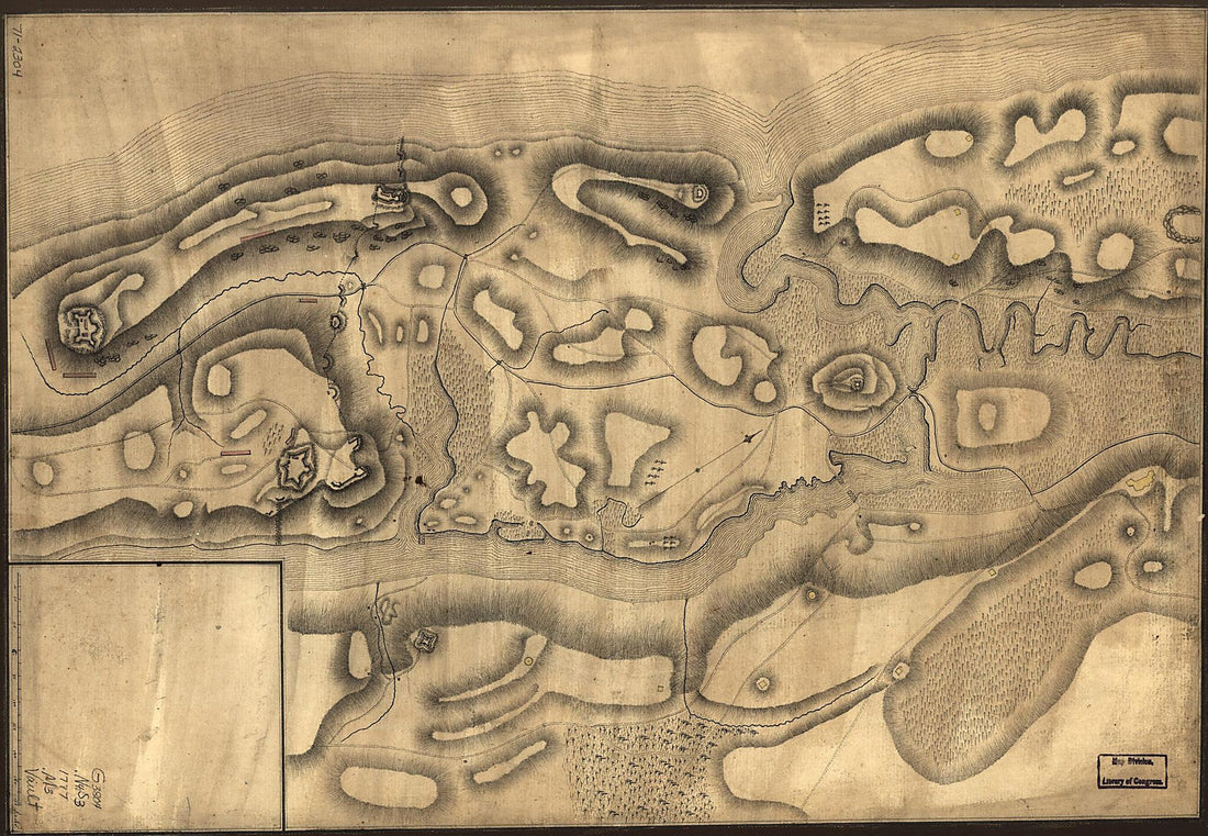 This old map of Map of Defenses of New York Island from Fort Washington to Fort Independence, With Redoubts, Etc. Planned Between from 1777 was created by in 1777