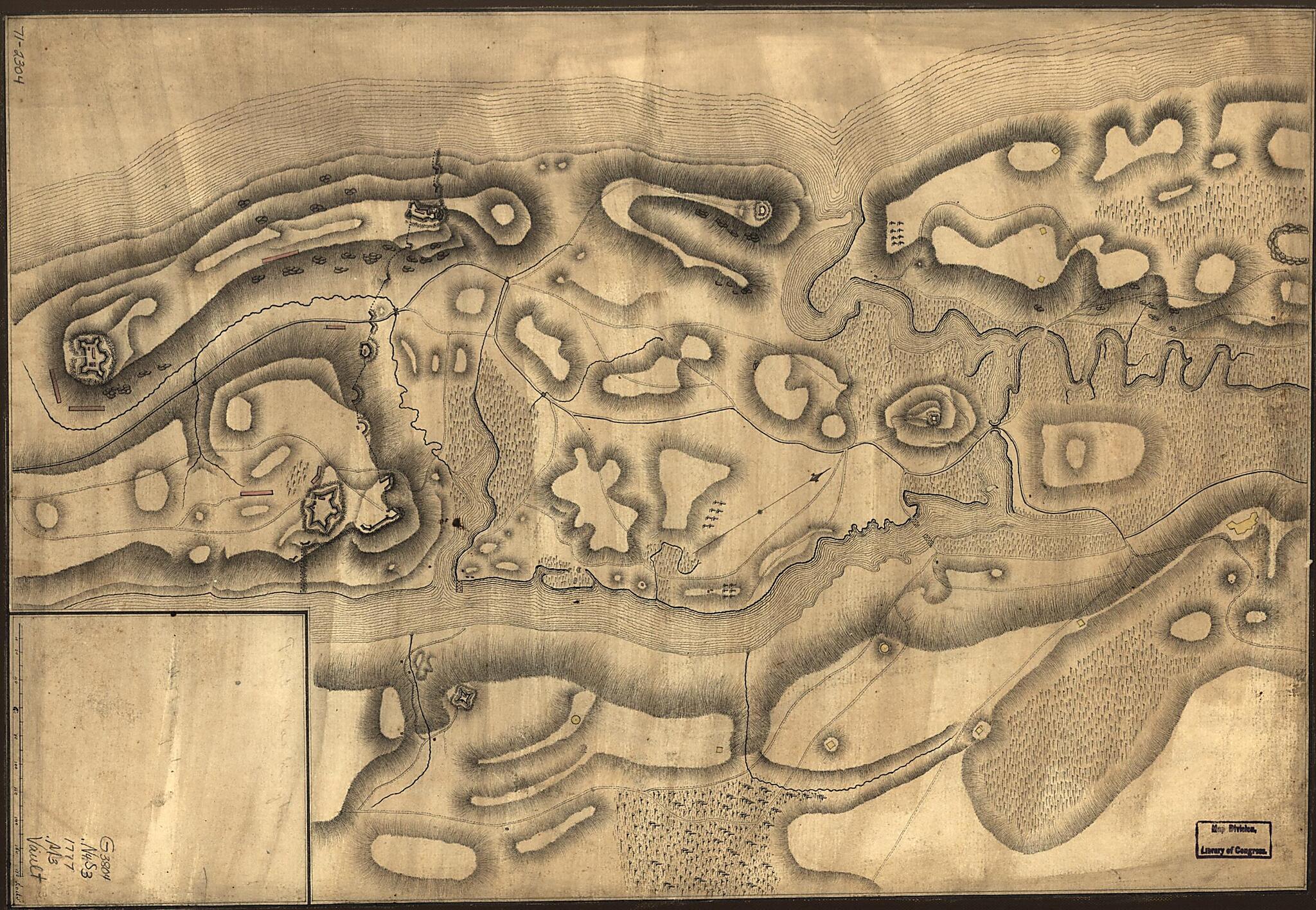 This old map of Map of Defenses of New York Island from Fort Washington to Fort Independence, With Redoubts, Etc. Planned Between from 1777 was created by in 1777