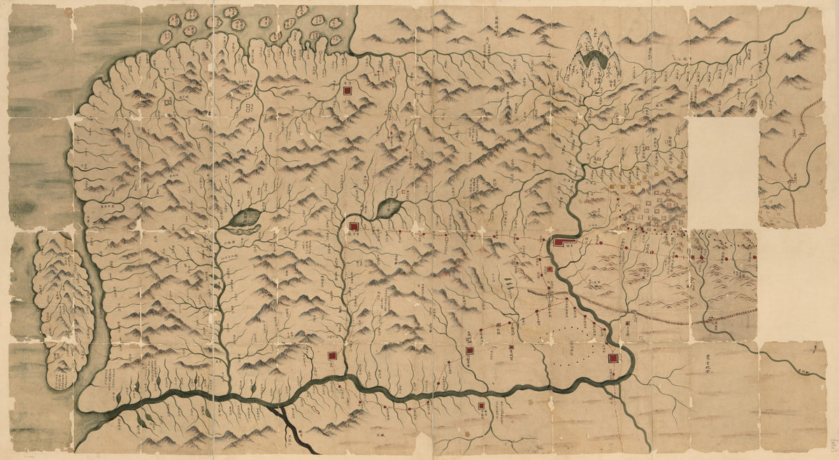 吉林與圖, Map of Jilin Province in 1882 by Relic Map Company