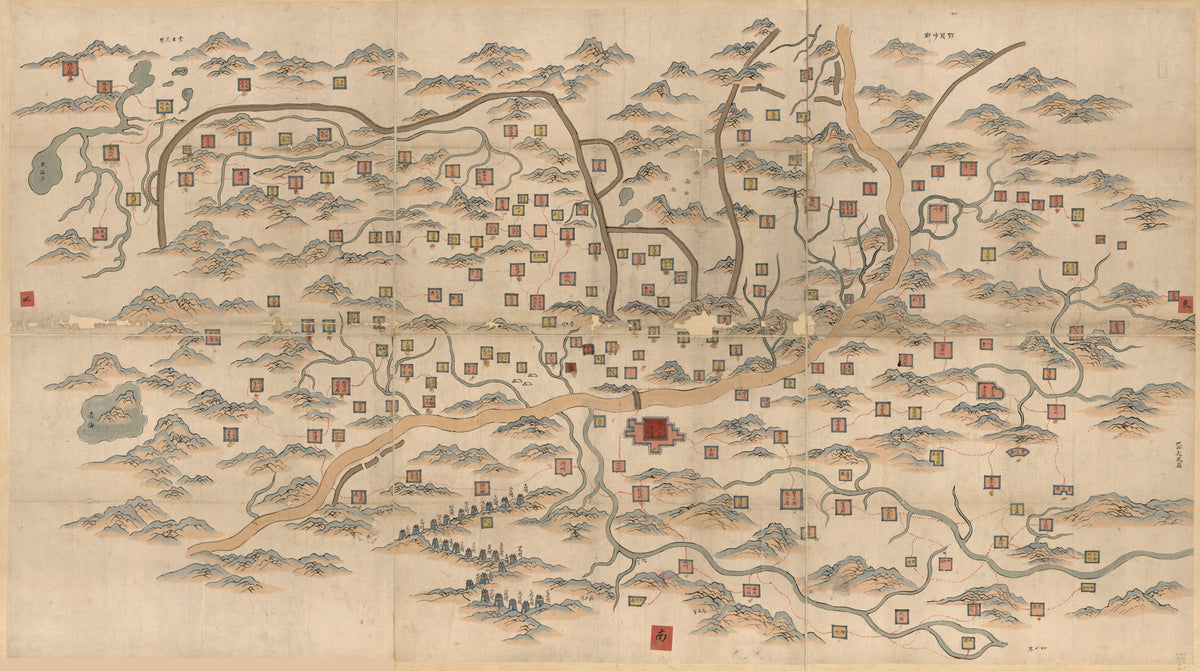 甘肃與圖, Map of Gansu Province in 1855 by Relic Map Company