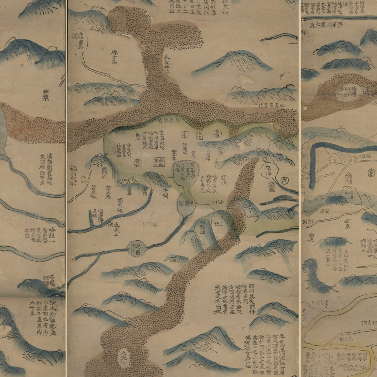 This old map of Da Qing Wan Nian Yi Tong Tian Xia Quan Tu. (大清万年一统天下全图, the Great Qing Dynasty&