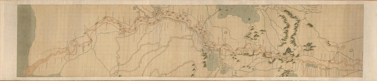 Huang He Nan He Tu. (黃河南河圖, Map of the Lower Reaches of the Yellow River) 1750 by Relic Map Company