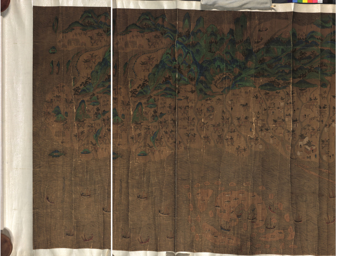 This old map of Taiwan Di Li Tu (台湾地理图, Geographical Map of Taiwan Island) from 1683 was created by Arthur W. (Arthur William) Hummel in 1683