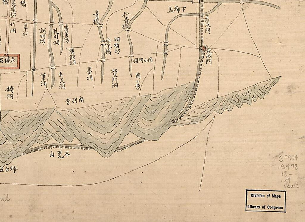 This old map of Kyŏngjo Chŏndo from 1800 was created by  in 1800