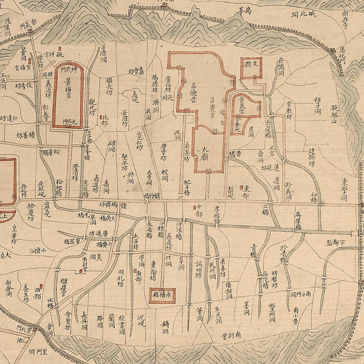 This old map of Kyŏngjo Chŏndo from 1800 was created by  in 1800