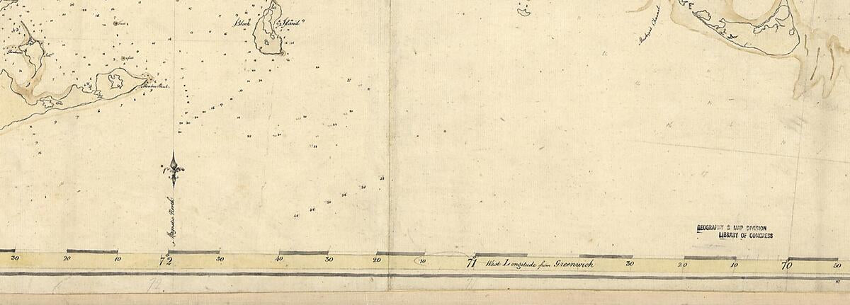 This old map of Part of Long Island; and the Coast Eastward to the Shoals of Nantucket from 1778 was created by John Knight in 1778