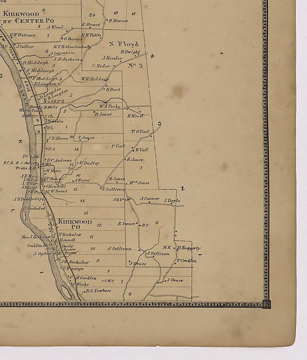 This old map of Image 16 of New Topographical Atlas of Broome County, New York from New Topographical Atlas of Broome County, New York from 1866 was created by  Stone & Stewart in 1866