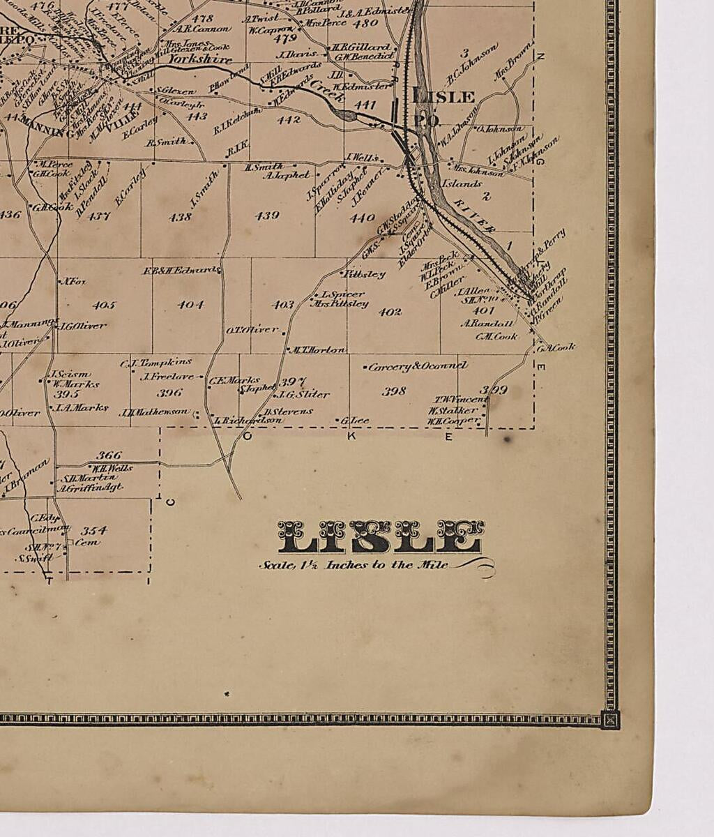This old map of Image 17 of New Topographical Atlas of Broome County, New York from New Topographical Atlas of Broome County, New York from 1866 was created by  Stone & Stewart in 1866