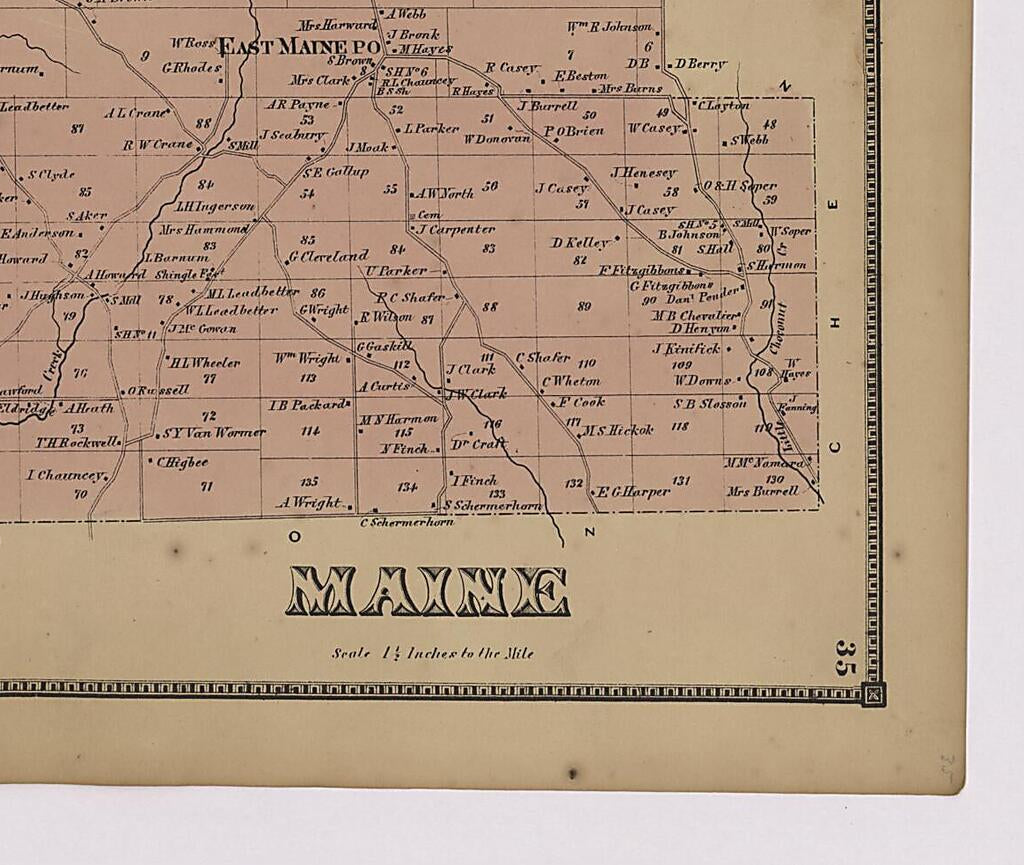This old map of Image 19 of New Topographical Atlas of Broome County, New York from New Topographical Atlas of Broome County, New York from 1866 was created by  Stone & Stewart in 1866