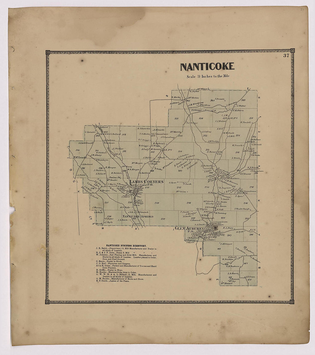 This old map of Image 20 of New Topographical Atlas of Broome County, New York from New Topographical Atlas of Broome County, New York from 1866 was created by Stone & Stewart in 1866