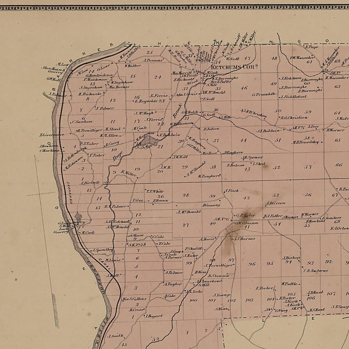 This old map of Image 23 of New Topographical Atlas of Broome County, New York from New Topographical Atlas of Broome County, New York from 1866 was created by  Stone & Stewart in 1866