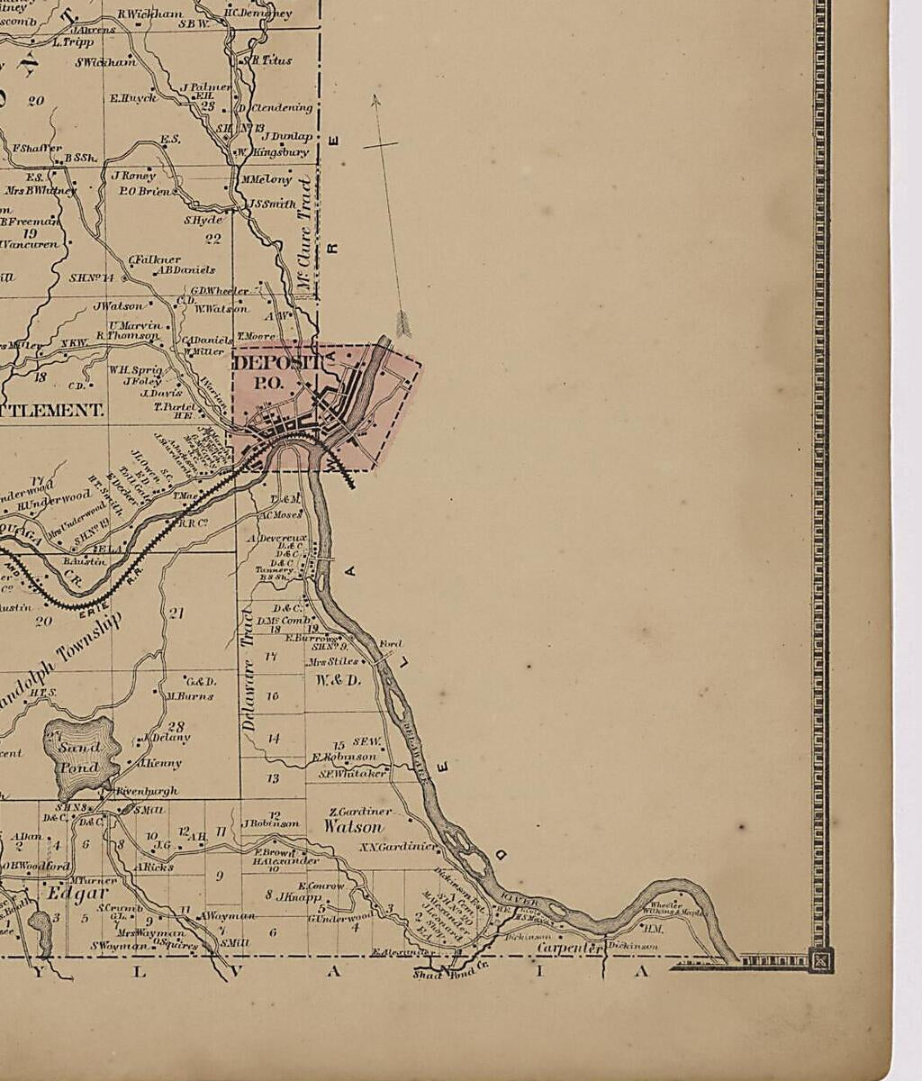 This old map of Image 24 of New Topographical Atlas of Broome County, New York from New Topographical Atlas of Broome County, New York from 1866 was created by  Stone & Stewart in 1866