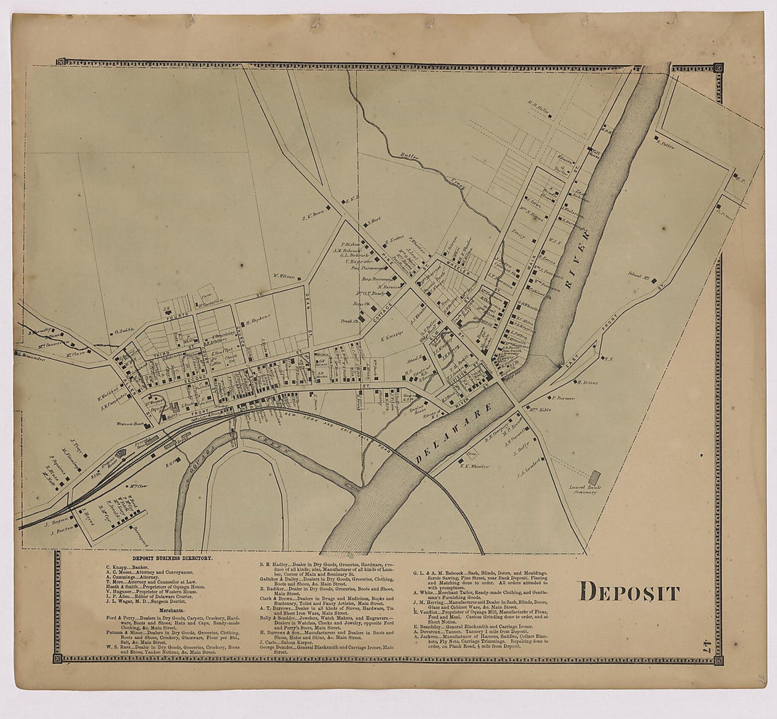 This old map of Image 27 of New Topographical Atlas of Broome County, New York from New Topographical Atlas of Broome County, New York from 1866 was created by Stone & Stewart in 1866
