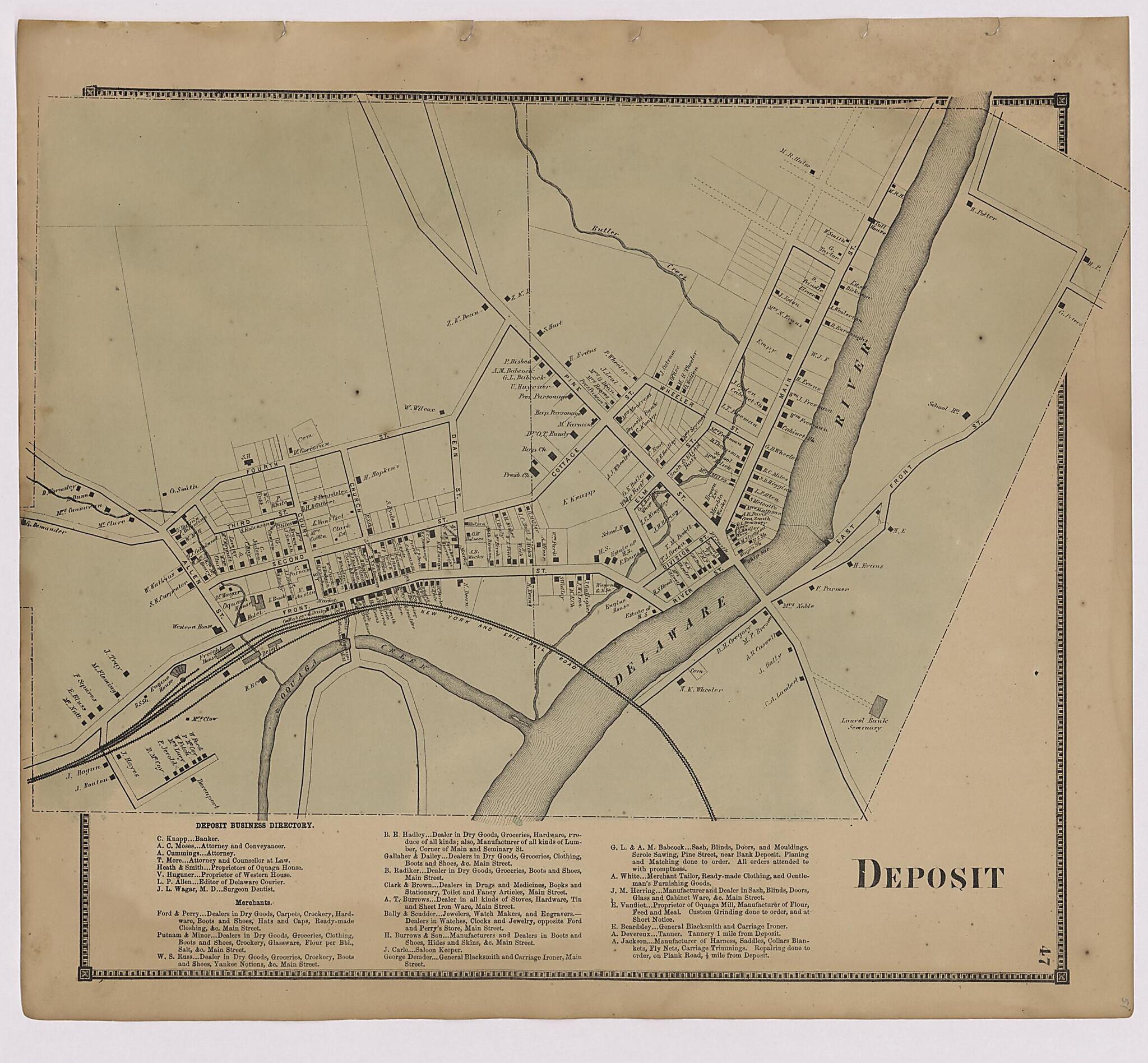This old map of Image 27 of New Topographical Atlas of Broome County, New York from New Topographical Atlas of Broome County, New York from 1866 was created by Stone & Stewart in 1866