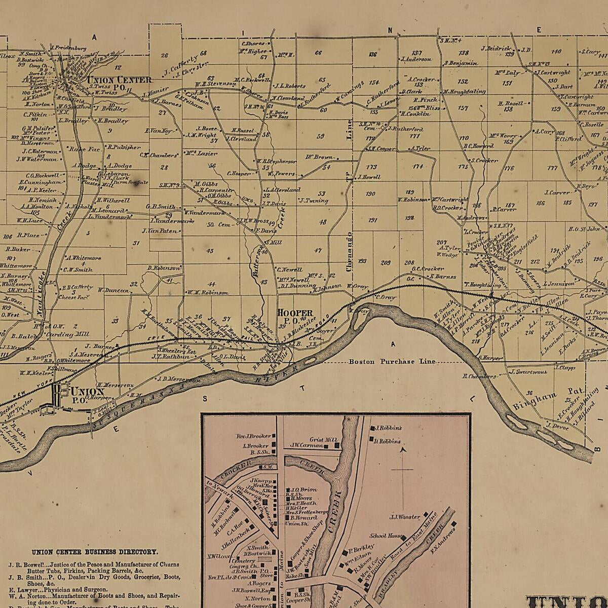 This old map of Image 29 of New Topographical Atlas of Broome County, New York from New Topographical Atlas of Broome County, New York from 1866 was created by  Stone & Stewart in 1866