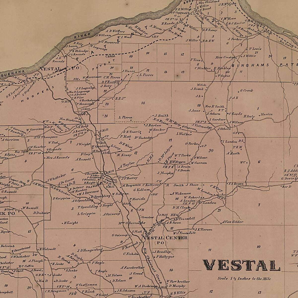 This old map of Image 30 of New Topographical Atlas of Broome County, New York from New Topographical Atlas of Broome County, New York from 1866 was created by  Stone & Stewart in 1866