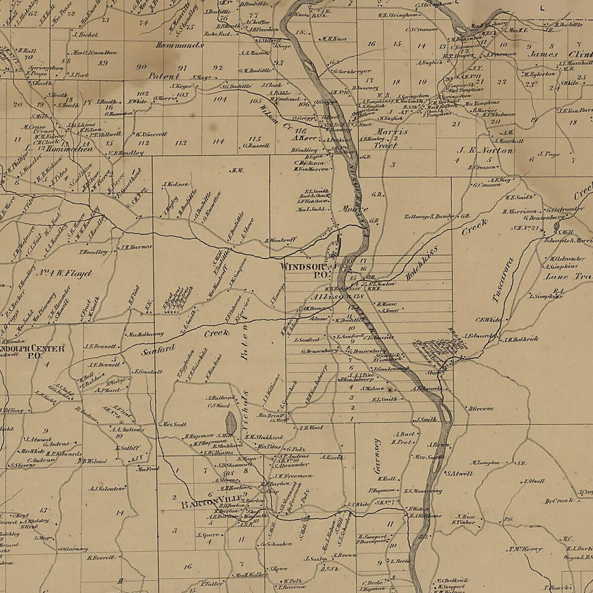 This old map of Image 31 of New Topographical Atlas of Broome County, New York from New Topographical Atlas of Broome County, New York from 1866 was created by  Stone & Stewart in 1866