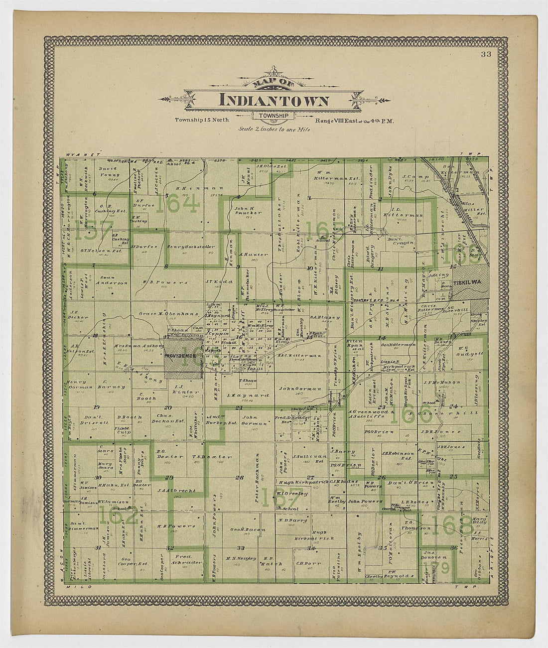 This old map of Image 18 of 20th Century Atlas of Bureau County, Illinois from Atlas of Bureau County, Illinois from 1905 was created by Middle-West Publishing Co in 1905