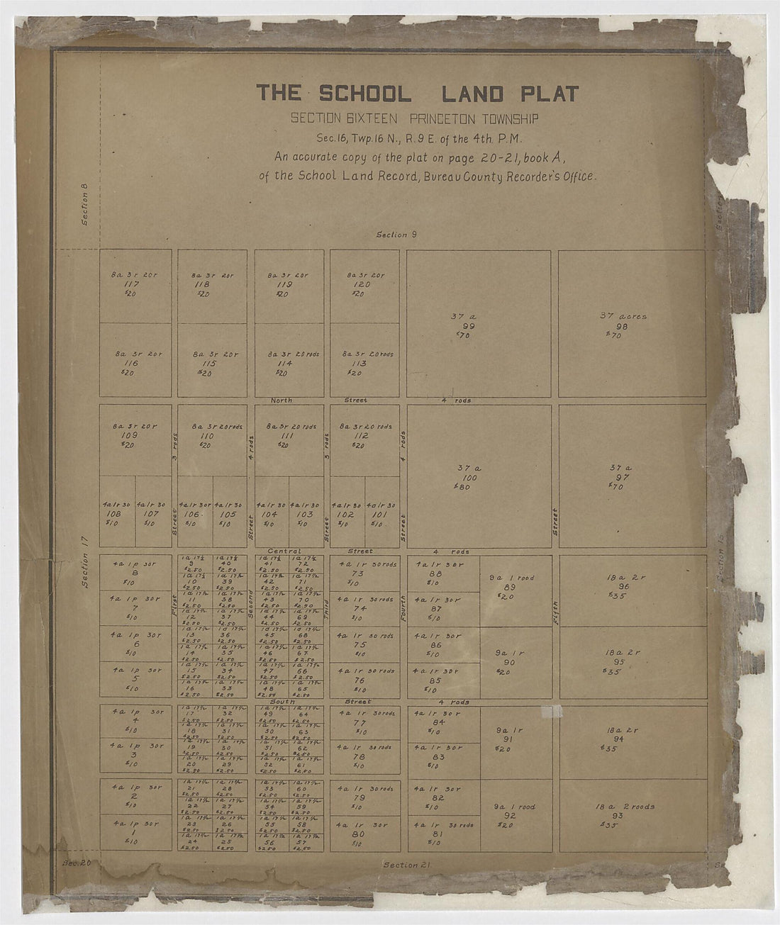 This old map of Image 23 of 20th Century Atlas of Bureau County, Illinois from Atlas of Bureau County, Illinois from 1905 was created by Middle-West Publishing Co in 1905