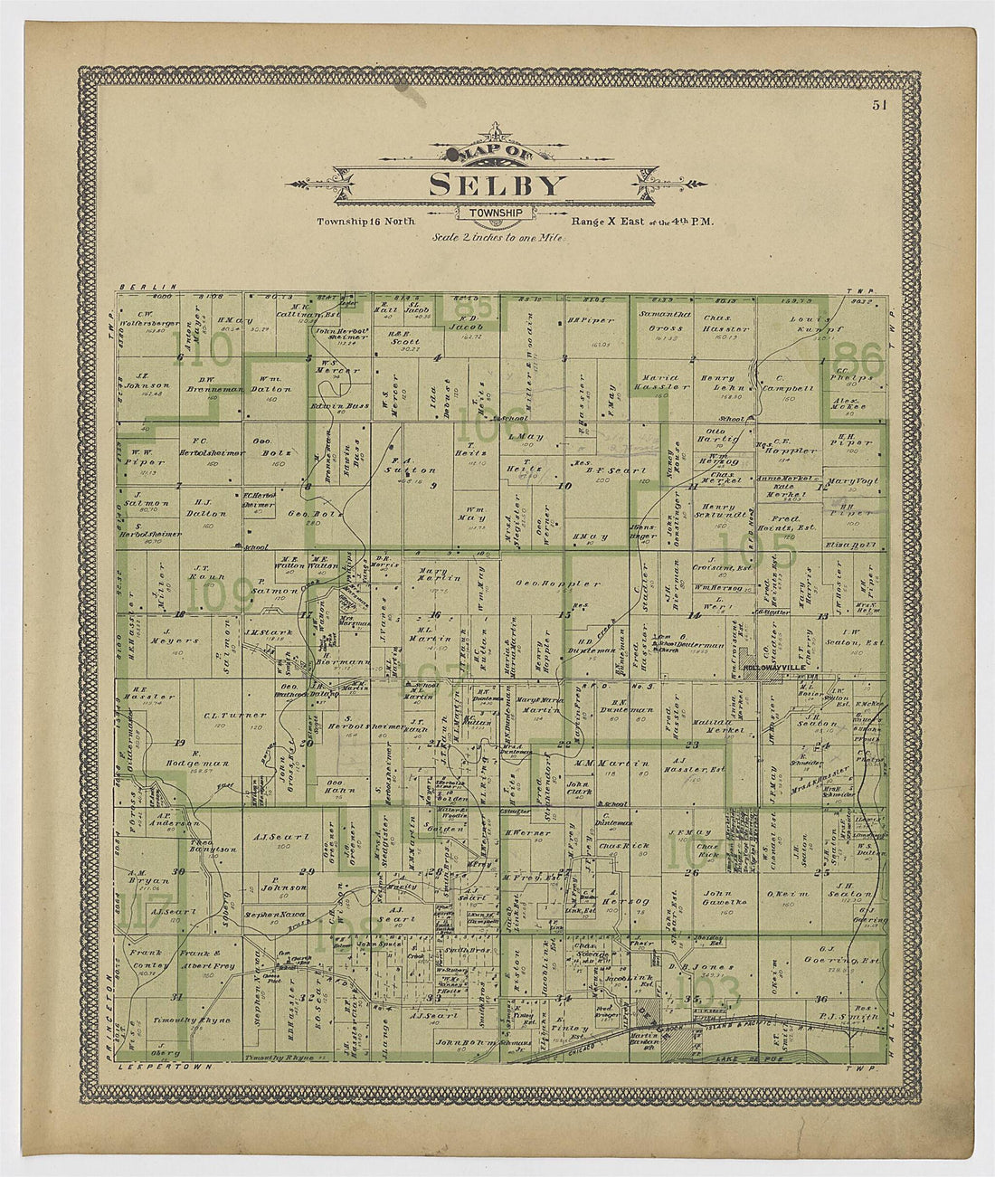 This old map of Image 29 of 20th Century Atlas of Bureau County, Illinois from Atlas of Bureau County, Illinois from 1905 was created by Middle-West Publishing Co in 1905
