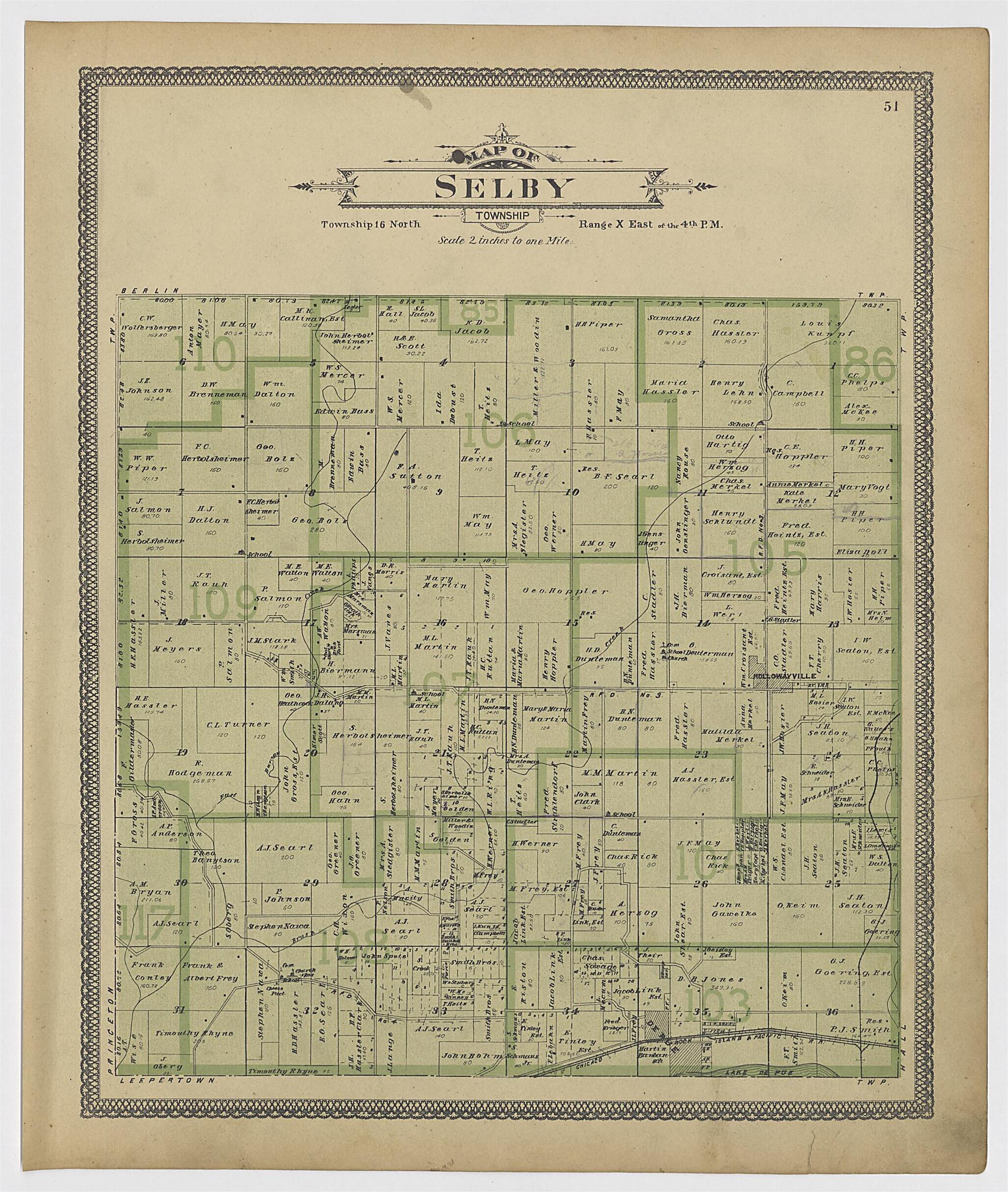 This old map of Image 29 of 20th Century Atlas of Bureau County, Illinois from Atlas of Bureau County, Illinois from 1905 was created by Middle-West Publishing Co in 1905