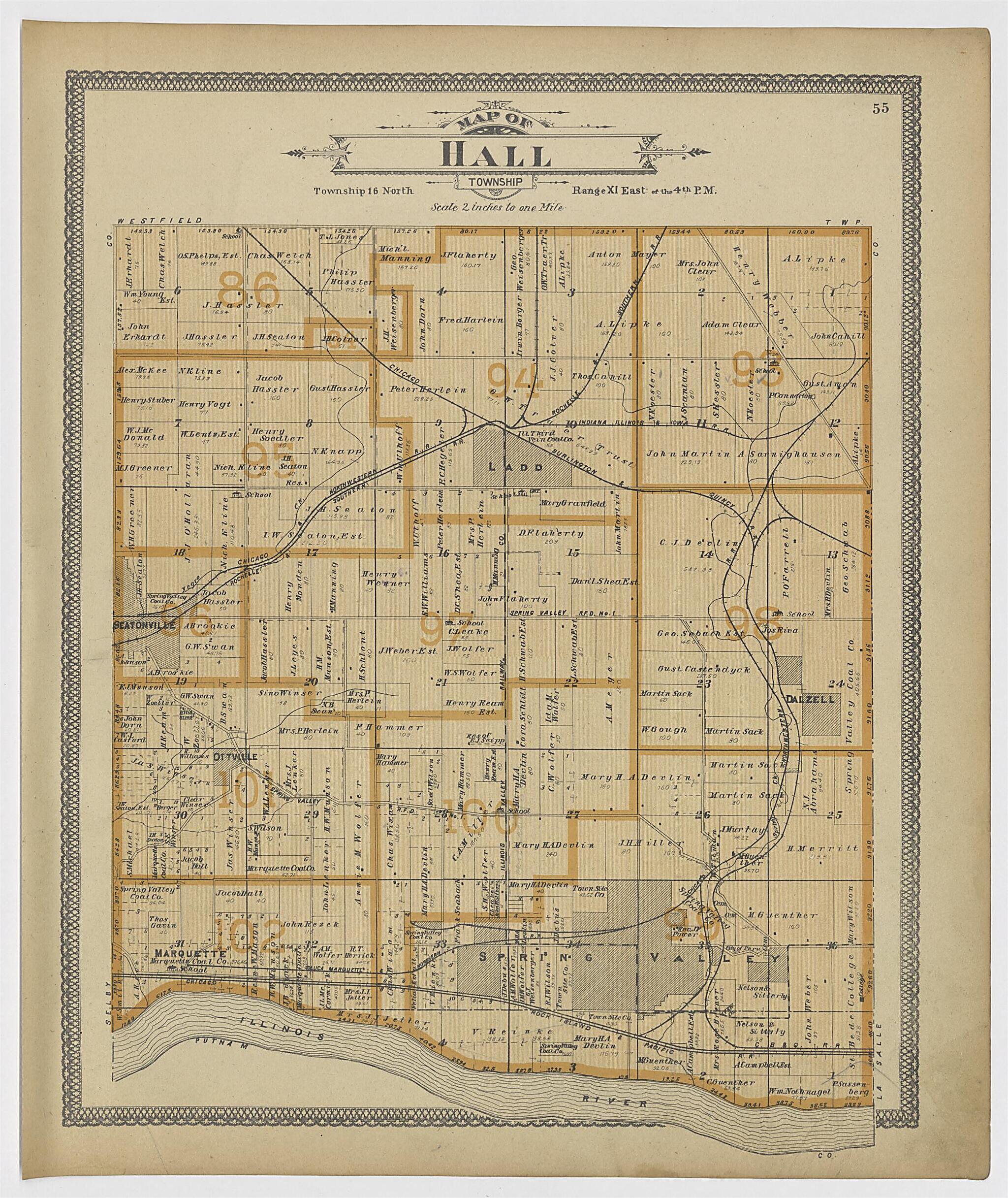 This old map of Image 31 of 20th Century Atlas of Bureau County, Illinois from Atlas of Bureau County, Illinois from 1905 was created by Middle-West Publishing Co in 1905