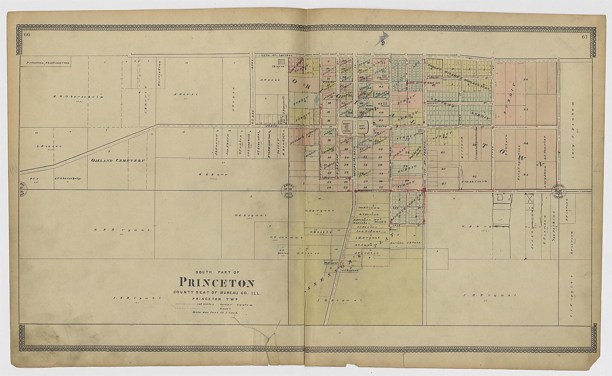 This old map of Image 35 of 20th Century Atlas of Bureau County, Illinois from Atlas of Bureau County, Illinois from 1905 was created by Middle-West Publishing Co in 1905