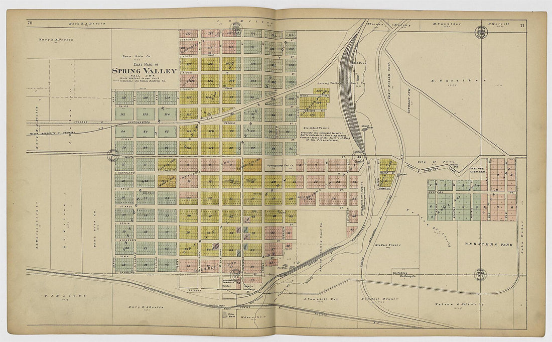 This old map of Image 36 of 20th Century Atlas of Bureau County, Illinois from Atlas of Bureau County, Illinois from 1905 was created by Middle-West Publishing Co in 1905