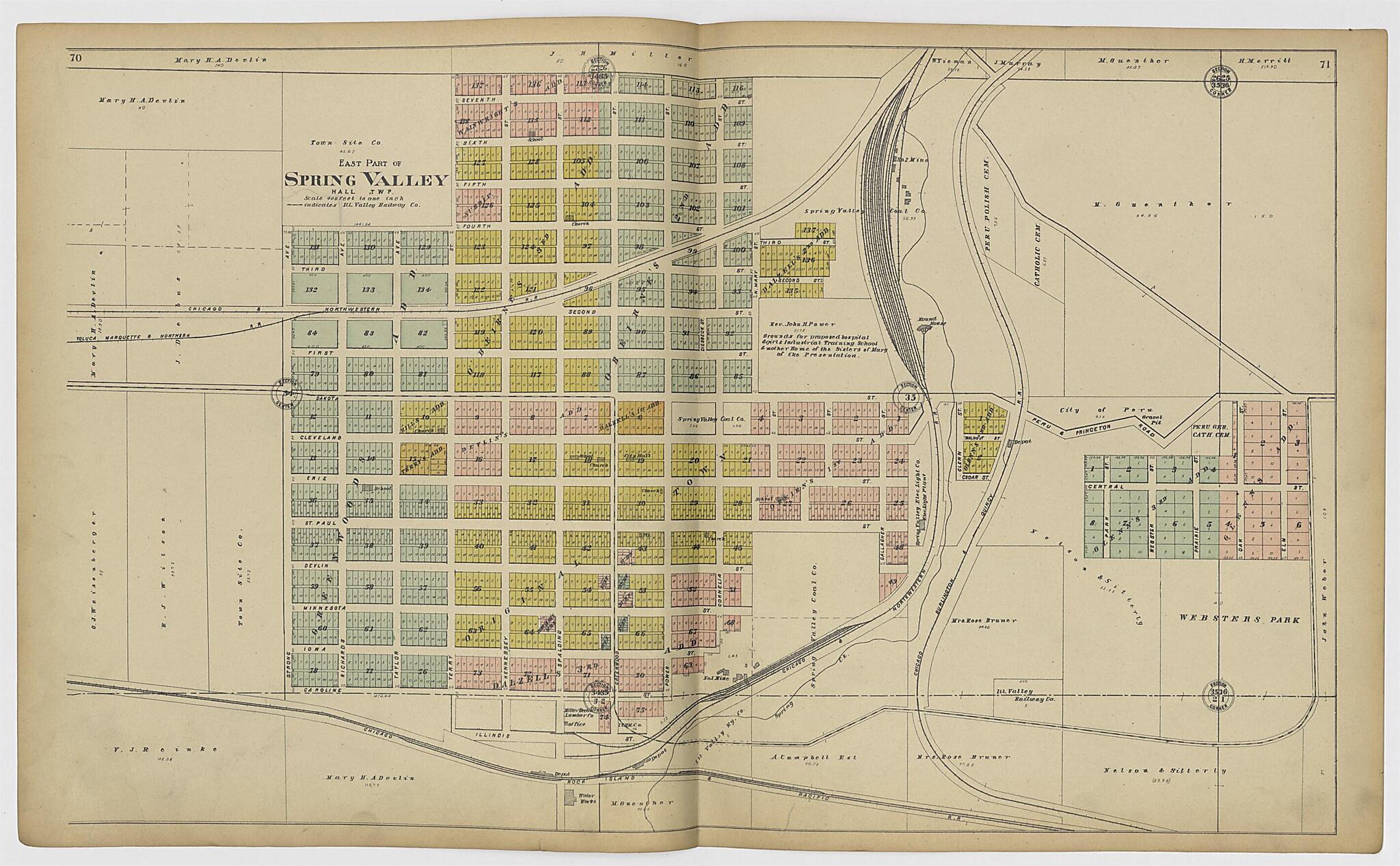 This old map of Image 36 of 20th Century Atlas of Bureau County, Illinois from Atlas of Bureau County, Illinois from 1905 was created by Middle-West Publishing Co in 1905