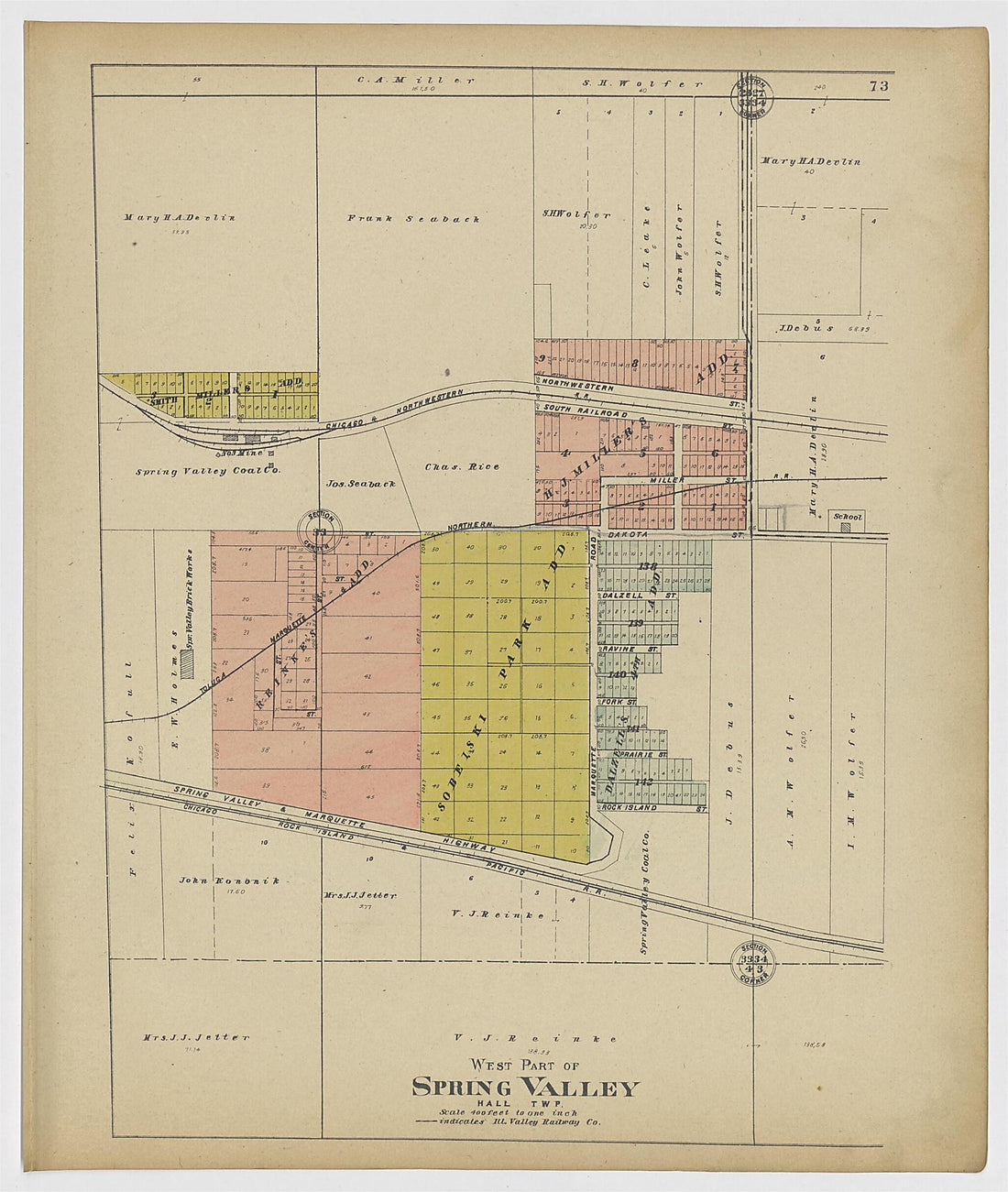 This old map of Image 37 of 20th Century Atlas of Bureau County, Illinois from Atlas of Bureau County, Illinois from 1905 was created by Middle-West Publishing Co in 1905