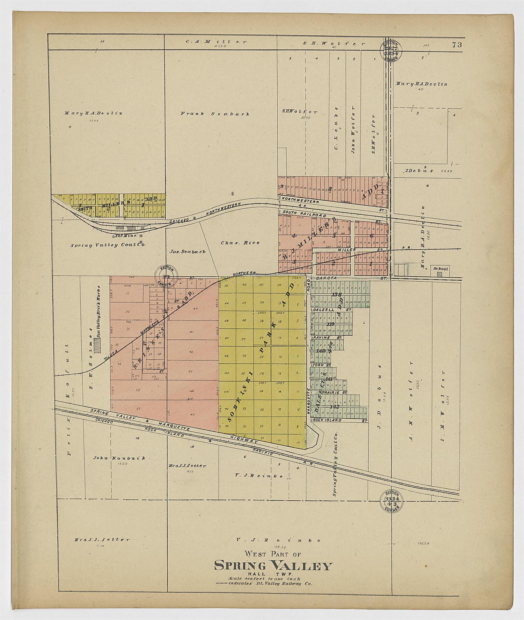 This old map of Image 37 of 20th Century Atlas of Bureau County, Illinois from Atlas of Bureau County, Illinois from 1905 was created by Middle-West Publishing Co in 1905