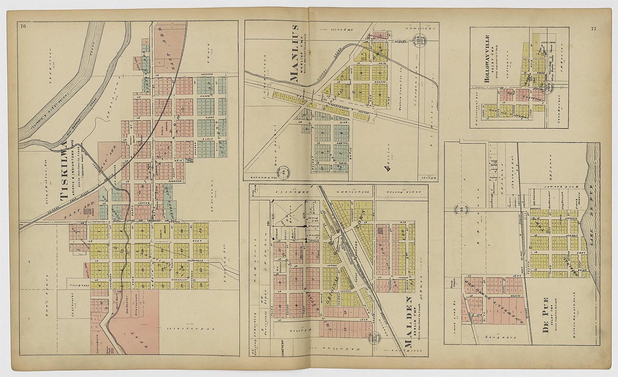 This old map of Image 38 of 20th Century Atlas of Bureau County, Illinois from Atlas of Bureau County, Illinois from 1905 was created by Middle-West Publishing Co in 1905